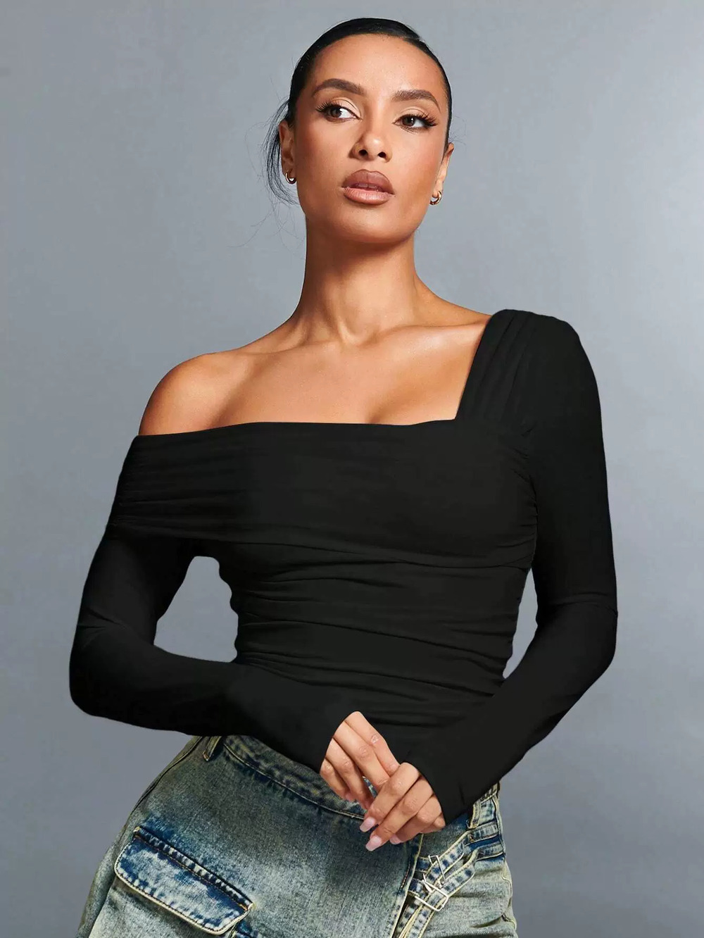 ZARA Sexy Square Neck Cropped Top Spring Summer